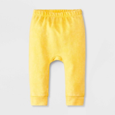 Image of Baby Solid Jogger Pants - Cat & Jack™ Yellow 6-9M