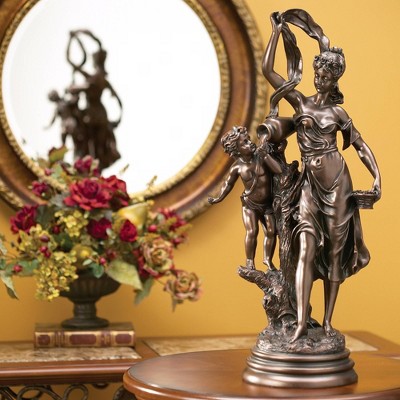 Kensington Hill Maiden and Cupid 27" High Accent Sculpture