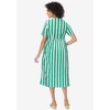 Woman Within Plus Size Short-Sleeve Seersucker Dress - 3 of 4