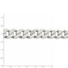Black Bow Jewelry Men's 15mm, Sterling Silver Solid Flat Curb Chain Bracelet - 4 of 4