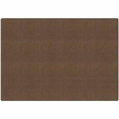Carpets for Kids All Season Seaside Slip Classroom Rug ,Medium Brown