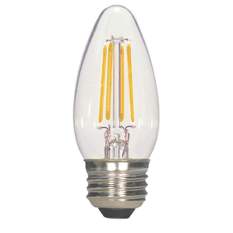 Satco B11 E26 (Medium) Filament LED Bulb Warm White 25 Watt Equivalence 2 pk, 2 of 4