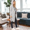 Anna-Kaci Women's Pocket Front Zip Up Long Sleeve Over-Sized Hoodie- Medium,Gray - 3 of 4
