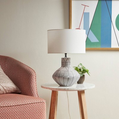 Bayard Ceramic (Includes LED Light Bulb) Table Lamp Gray - 510 Design