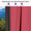 PURPLE LEA Cantilever Patio Umbrella with Base Included Square Umbrella with 360° Rotation and Aluminum Offset Hanging Outdoor Umbrella - 4 of 4