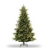 9ft Pre-lit Artificial Christmas Tree,Spruce Prelit Christmas Trees for Home,Office,Fire-Resistant Automatic Branches - 3 of 4
