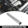 Unique Bargains Aluminum Alloy Intercooler Straight Air Intake Tube Silver Tone - 3 of 4