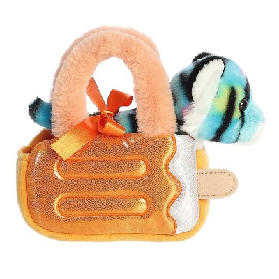 Aurora Small Dreamsicle Tiger Fancy Pals Fashionable Stuffed Animal Blue 8"