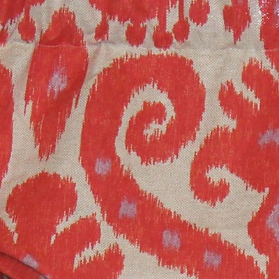 Hibiscus Orange Southwest Design Rod Pocket Window Valance