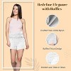Malco Modes Women’s Ruffle Shorts – Lace Bloomers for Costumes, Dancewear, Vintage & Y2K Outfits-White - 2 of 4