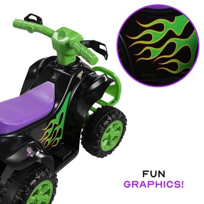 Monster Jam Green and Black 6V Quad Ride-On Toy