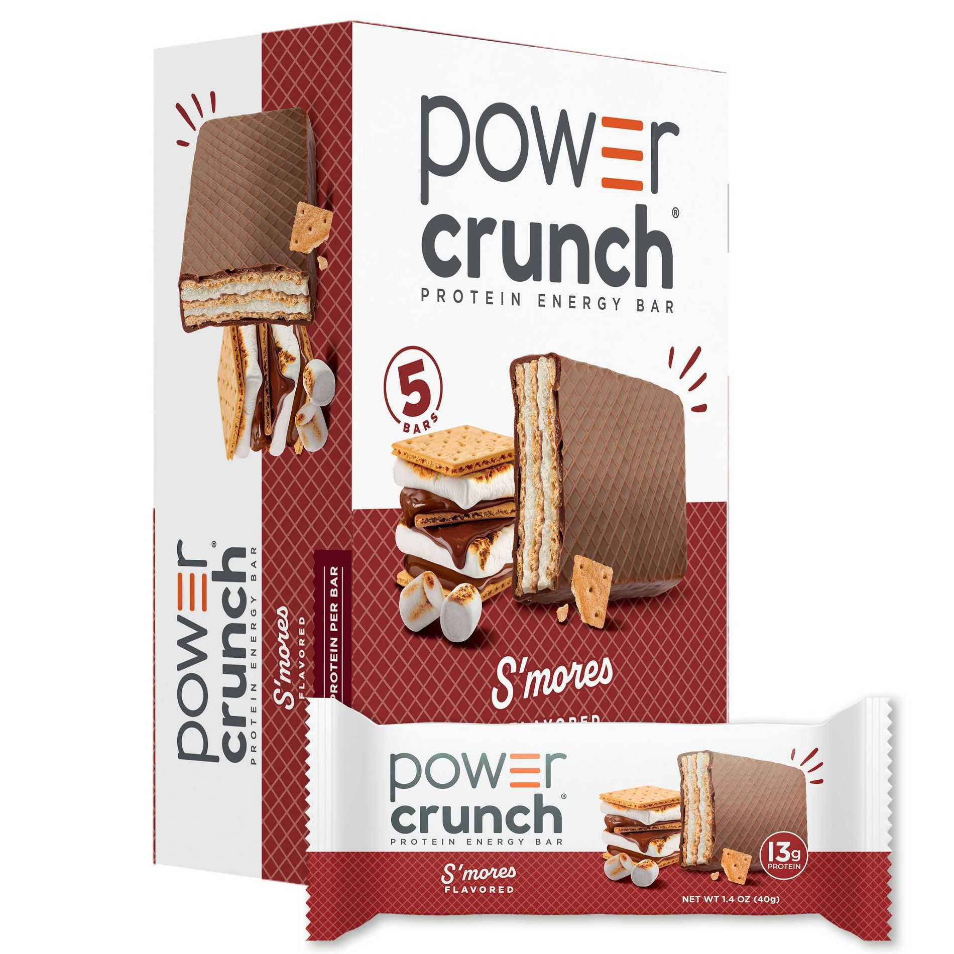 Power Crunch Original S'MORES Nutrition Bars - 7oz/5ct