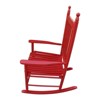 FONTOI Wooden Rocking Chair Porch, Wood Rocker Chairs with High Back, Widen Seat and Armrests for Home Garden, Red, 24.5"*42.25"*32.9" - 3 of 4