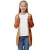Clearlove Girls' Long Sleeve Chunky Knit Cardigan Front Open Thick Oversized Cozy Sweater Jacket - 2 of 4