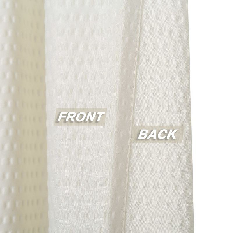 Embossed Soft Microfiber Short Kitchen Curtains Bathroom Window Curtains, 2 of 6