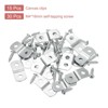 Unique Bargains Z Shape Offset Canvas Clips with 2 Mounting Holes and Screws - 3 of 4