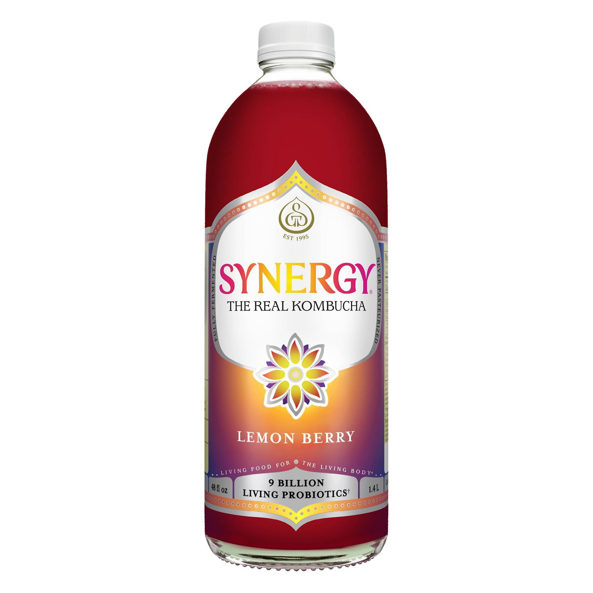 Synergy The Real Kombucha, Lemon Berry - 48oz
