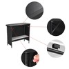 InstaHibit EZ GO Portable Bar Table Aluminum with Carry Bag Black Skirt for Wedding Camping Tradeshow Party - 3 of 4
