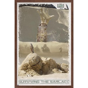 Trends International Star Wars: Book of Boba Fett - Surviving the Sarlacc Framed Wall Poster Prints - 1 of 4