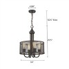 Chloe Lighting Ironclad Industrial-Style 4 Light Rubbed Bronze Ceiling Pendant 16" Wide - 3 of 3