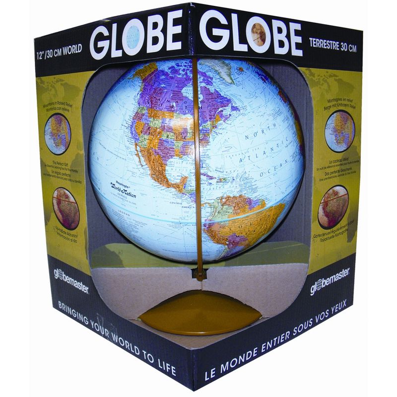 Replogle Globes Explorer Globe, 12", Display Box, 1 of 3