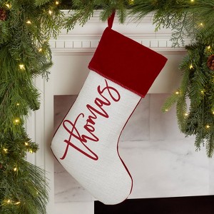 FIONECA Scripty Name Personalized Christmas Stocking
,Burgundy - 1 of 1