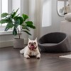 Modern Cat Kennel,Cat Couch Bed With Solid Wood Frame,Cat Bed Cashmere Cover,Small Size-Cuddlewood - 2 of 4