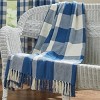 Park Designs China Blue Buffalo Check Throw - 2 of 3