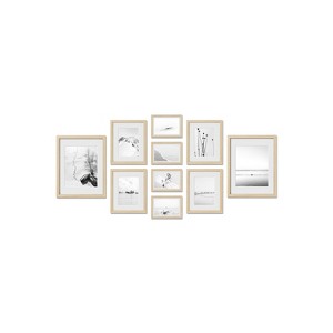 Haus and Hues Lancaster Gallery Wall Frame Set with Real Glass and Mat - 1 of 4