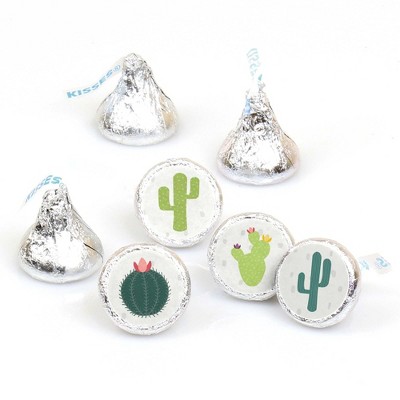 Big Dot of Happiness Prickly Cactus Party - Fiesta Party Round Candy Sticker Favors - Labels Fits Chocolate Candy (1 Sheet of 108)