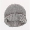 CTM Girl's One Size Fits Most Solid Soft Winter Knit Beanie Hat - 3 of 3