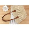 FATMOON  Chic Rattan Woven Straw Shoulder Bag - Large Capacity, Handmade Shopping basket women's Bag  for Women, Perfect for Daily Match - 4 of 4