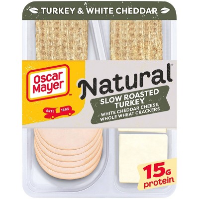 Oscar Mayer Natural Plate with Turkey, White Cheddar and Crackers - 3.3oz