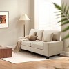 EROMMY 70.9" Linen Loveseat Sofa,Upholstered Loveseat Couch With 2 Extra Soft Cushions & Convenient Side Storage,Comfortable And Stylish Two-Seater - 4 of 4
