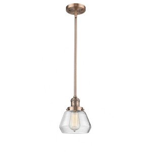 Fulton - 1 Light Stem Hung Mini Pendant In Industrial Style-9 Inches Tall and 7 Inches Wide - 1 of 1