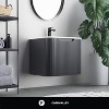 Caskvalley Modern Bathroom Vanity with Straight Fluted Design - Sink Included - 2 of 4