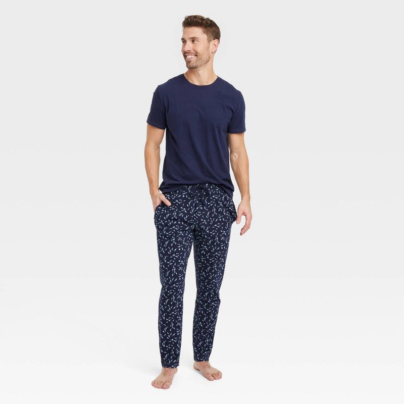 Men&#39;s 2pc Knit Pajama Set - Goodfellow &#38; Co&#8482; Blue, 1 of 3