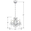 Crystorama Lighting Maria Theresa 4 - Light Chandelier in  Polished Chrome - 4 of 4