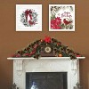 2- Piece Vignette Cardinal Wreath White Framed Wall Art for Living Room, Bedroom Wall Art Print for Home Decor by Linda Spivey - 4 of 4