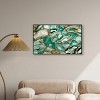 Art Remedy Agate Emerald Cut Green Abstract Wall Art Framed - 2 of 4