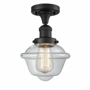 Oxford - 1 Light Semi-Flush Mount In Traditional Style-11 Inches Tall and 7.5 Inches Wide - 1 of 1