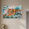 Art Remedy Relaxing Tiger Tropical Jungle Animals Wall Art Framed - 2 of 4