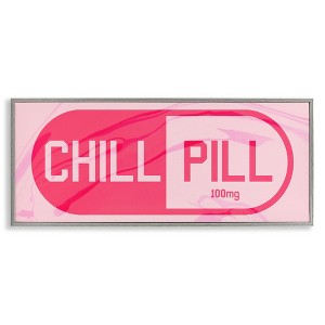 Stupell Industries Chill Pill Modern Pop, 30" x 13" - 1 of 4