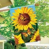 Sunflower Field Summer House Flag Butterflies Floral 28" x 40" Briarwood Lane - 4 of 4