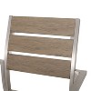 Sapphtopaz 2-Pieces Outdoor Dining Chairs Modern Outdoor Chair with Arms, Metal Frame for Poolside, Patio, Lawn, Backyard - 4 of 4