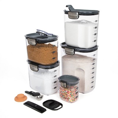 ProKeeper Plus 9-Piece Clear Plastic Airtight Baking Storage Set