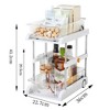 2-Tier Pull-Out Under-Sink Organizer, Adjustable Slide-Out Storage Basket for Kitchen & Bathroom Cabinet, Heavy-Duty ABS & Steel Frame - 4 of 4