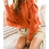 Women's The Right One Tasseled Sweater - Vine & Love - 4 of 4