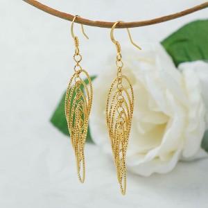 RMZ GOLD NYC 14K Gold Chandelier Hanging Earrings - 1 of 4