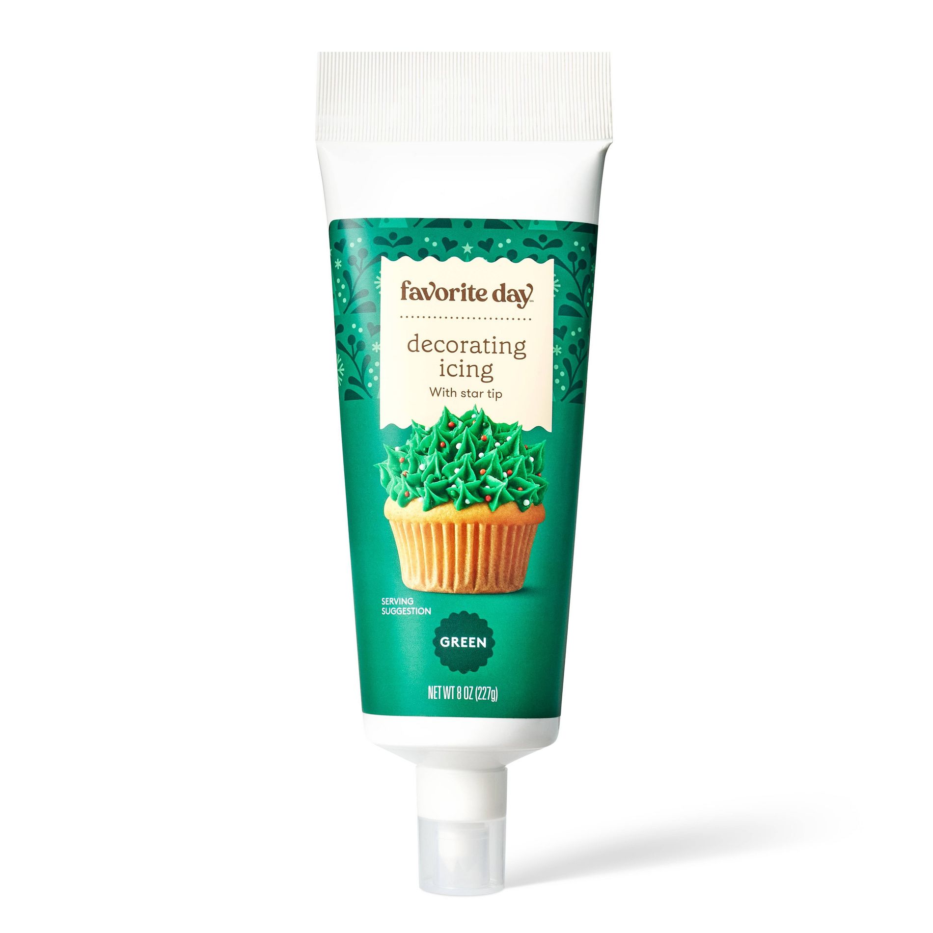 Holiday Green Decorating Icing with Built-in Tip - 8oz - Favorite Day™